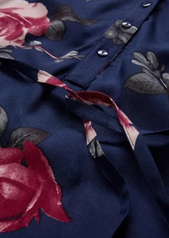 Umstands- und Stillblusenkleid aus fließender Viskose