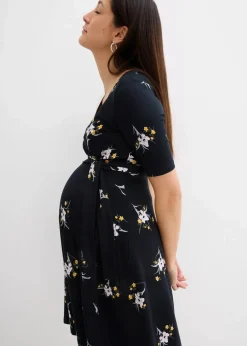 Umstands- und Stillkleid aus weicher Viskose