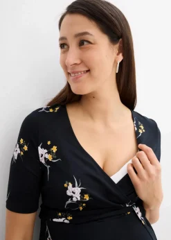 Umstands- und Stillkleid aus weicher Viskose