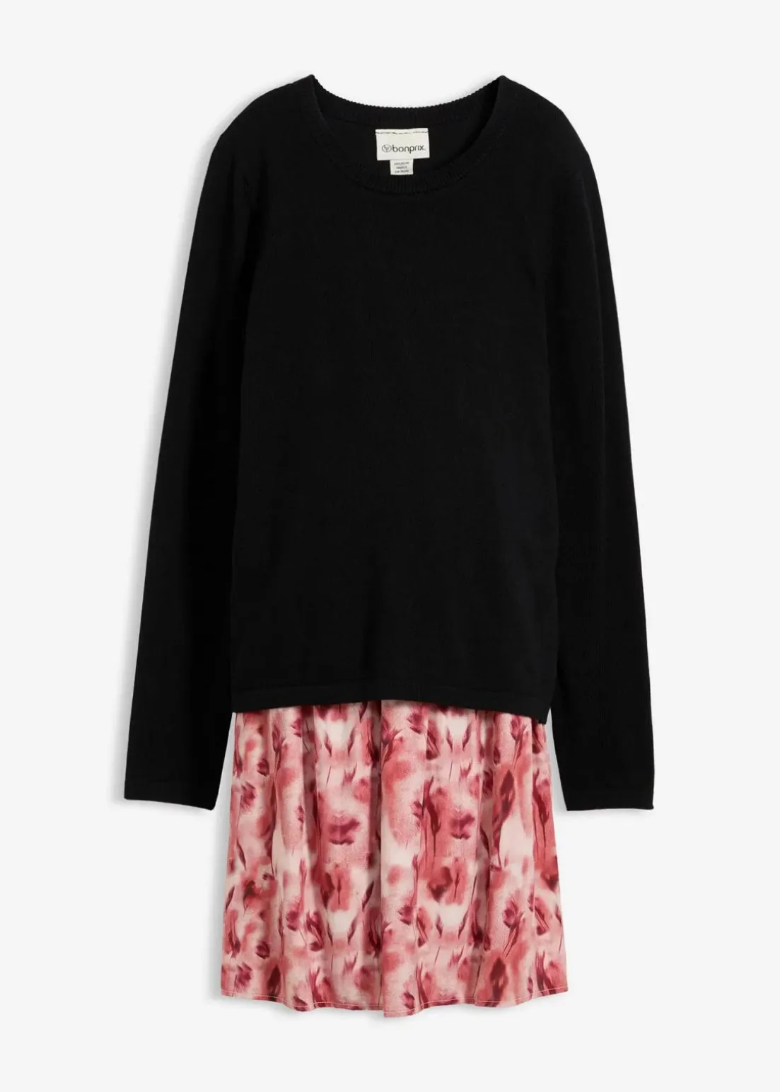 Umstands -und Stillkleid aus Baumwolle und Viskose