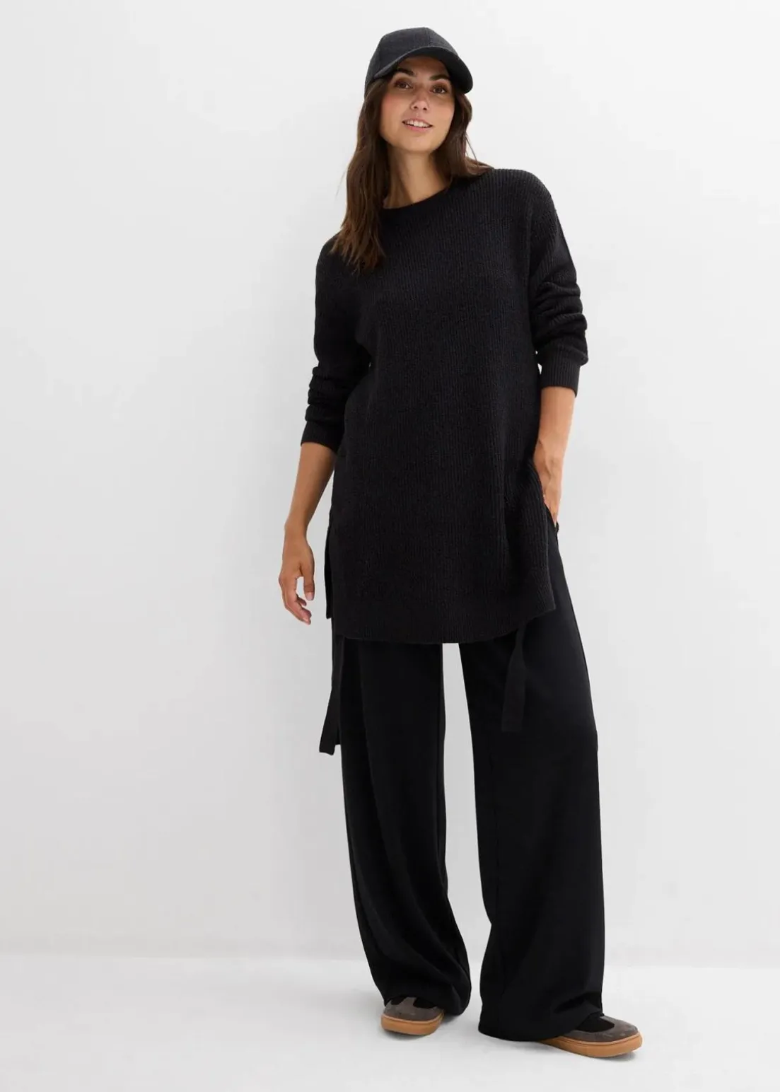 Umstands- und Stillpullover aus Baumwolle mit Wollanteil