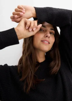 Umstands- und Stillpullover aus Baumwolle mit Wollanteil