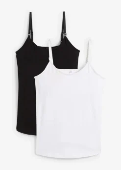 Umstands- und Stilltops aus Bio-Baumwolle (2er-Pack)