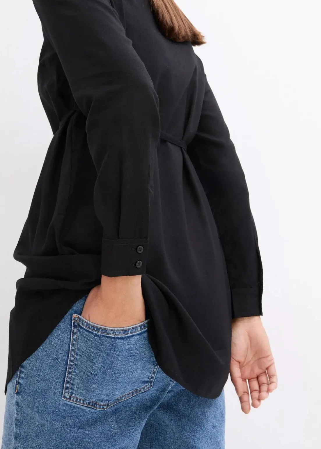 Umstandsbluse und Stillbluse aus Viskose