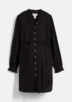 Umstandsblusenkleid aus weichem Baumwoll-Musselin