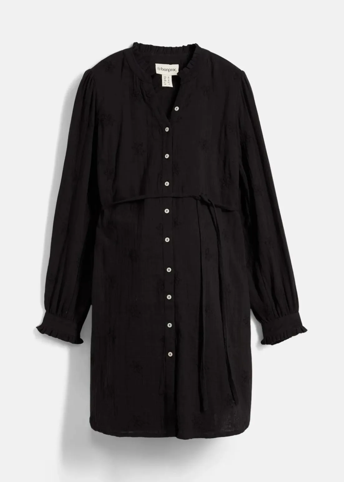 Umstandsblusenkleid aus weichem Baumwoll-Musselin