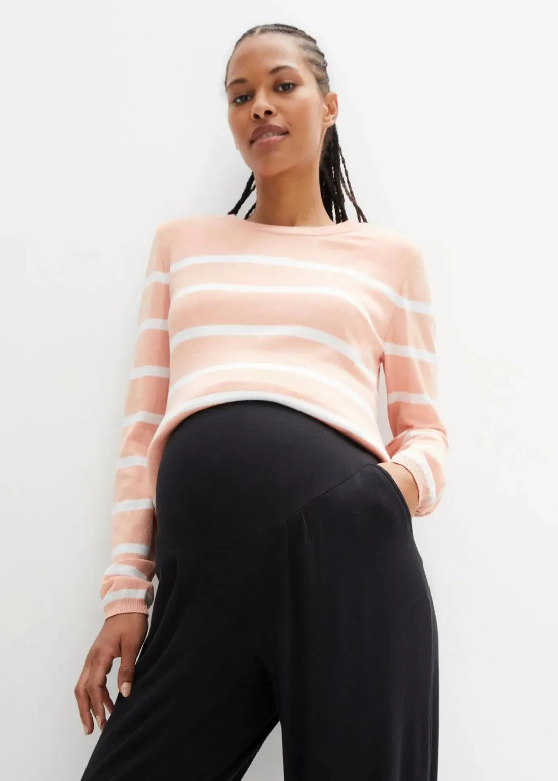 Umstands-Haremshose aus Jersey, Loose Fit