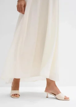 Umstands-Hochzeitskleid aus Spitze, Satin und Georgette