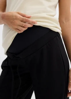 Umstandshose aus Punto di Roma, gerades, weites Bein