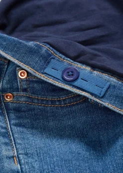 Umstandsjeans mit Bio-Baumwolle, leicht ausgestelltes Bein