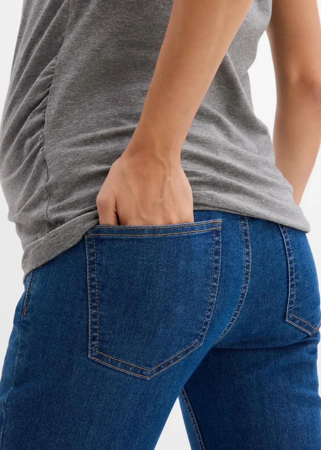 Umstandsjeans mit Bio-Baumwolle, Skinny