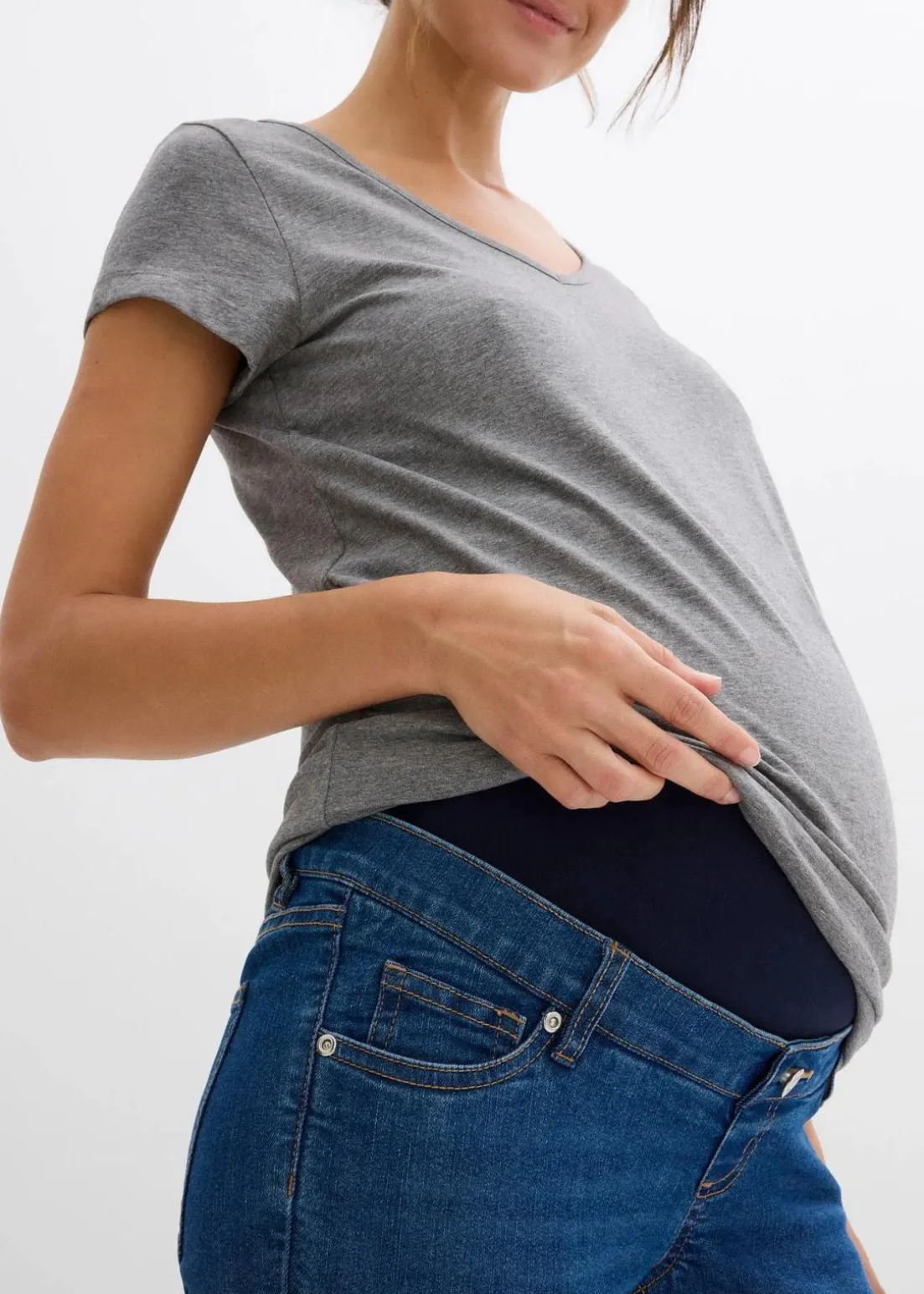 Umstandsjeans mit Bio-Baumwolle, Skinny