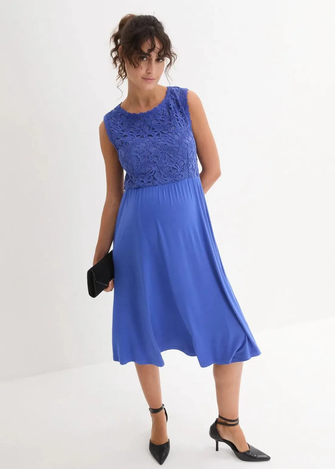 Umstandskleid mit Spitze aus Jersey