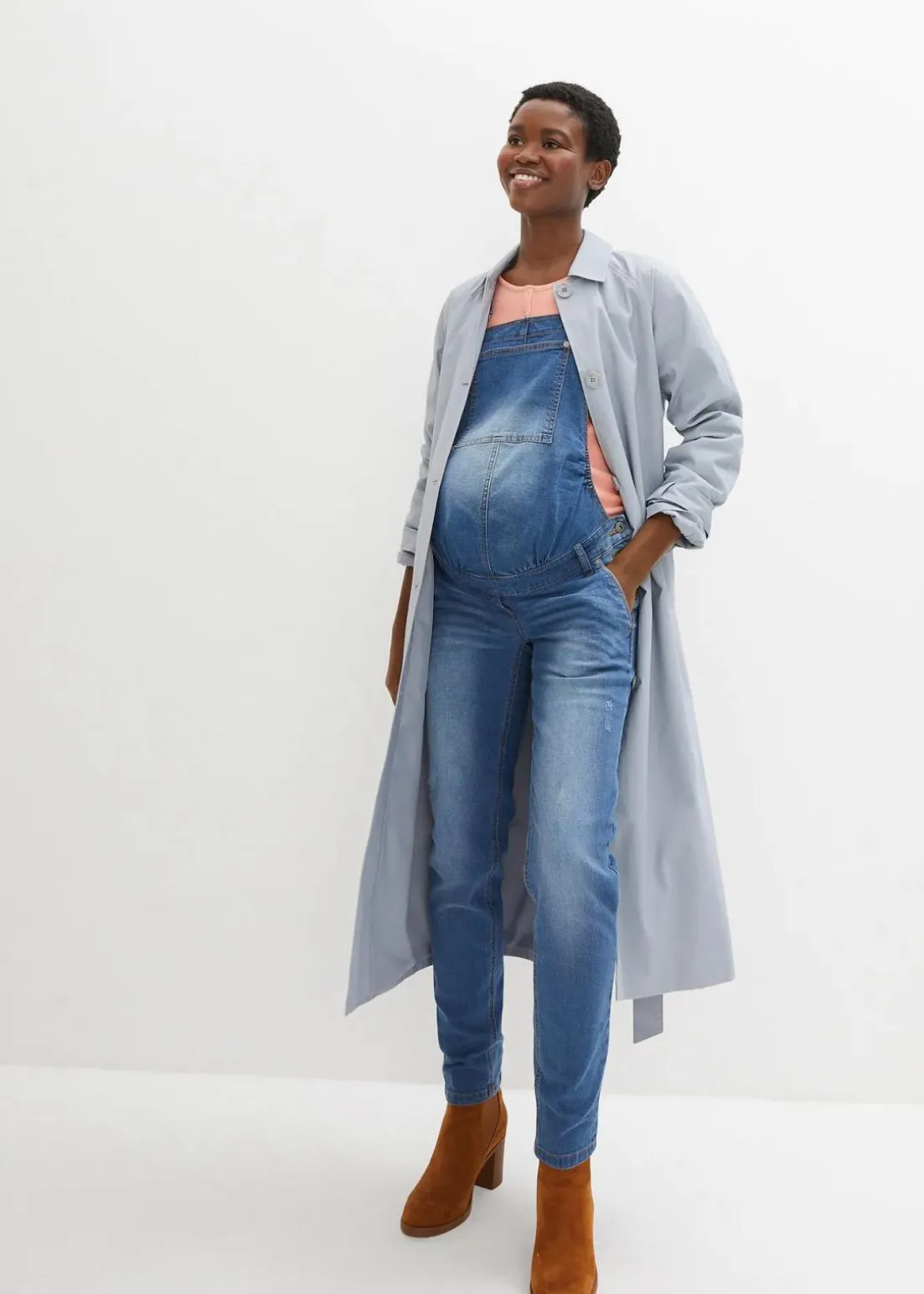 Umstands-Latzhose, Straight Leg