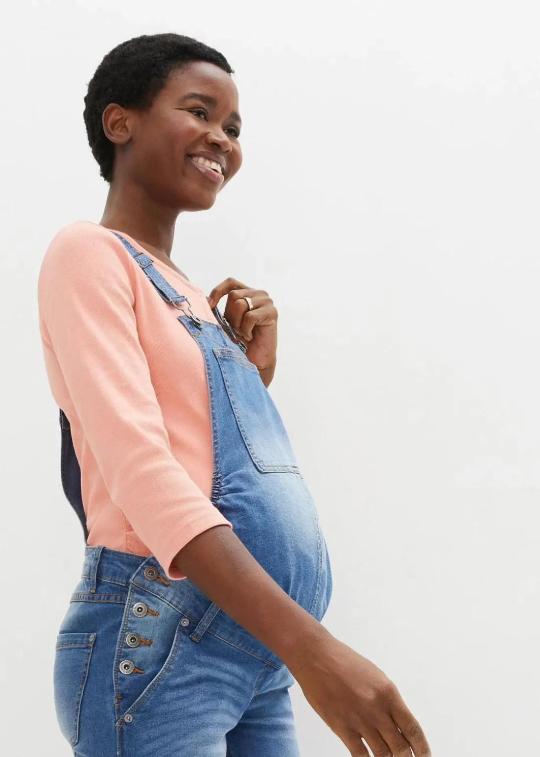 Umstands-Latzhose, Straight Leg