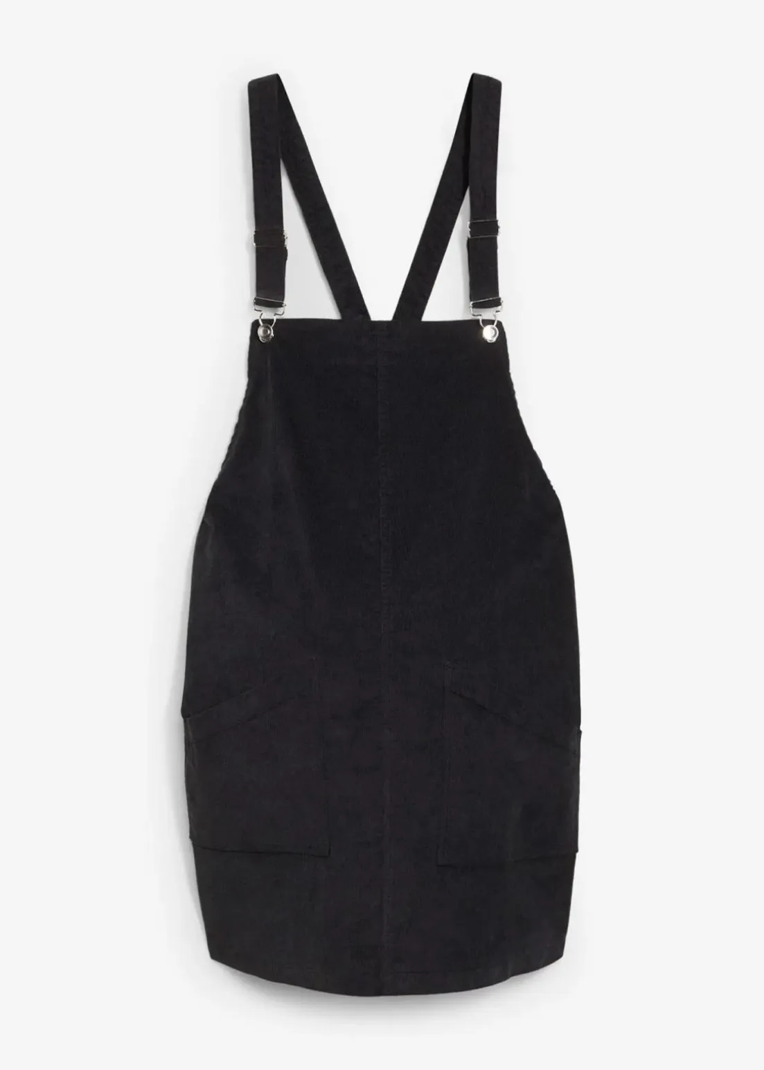 Umstands-Latzkleid aus Baumwoll-Cord mit Stretch