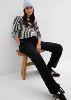 Umstandsweathose mit verstellbarer Saumweite aus reiner Bio-Baumwolle