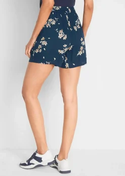 Viskose-Shorts mit Bindegürtel (2er Pack)