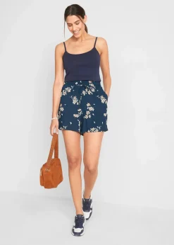 Viskose-Shorts mit Bindegürtel (2er Pack)