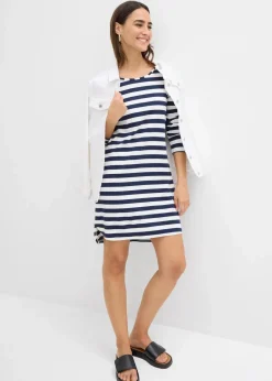 Vokuhila-Kleid aus schwerer reiner Baumwolle