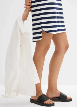 Vokuhila-Kleid aus schwerer reiner Baumwolle