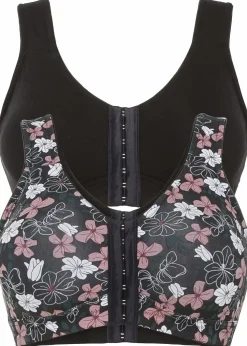 Vorderverschluss-BH ohne Bügel (2er Pack) mit Baumwolle