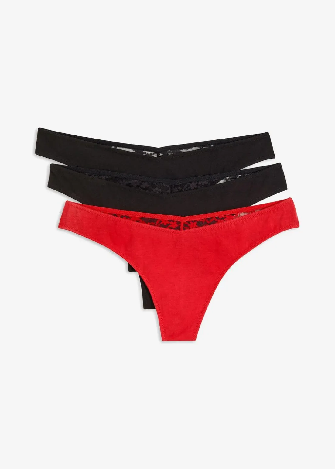 V-String mit Bio-Baumwolle (3er Pack)