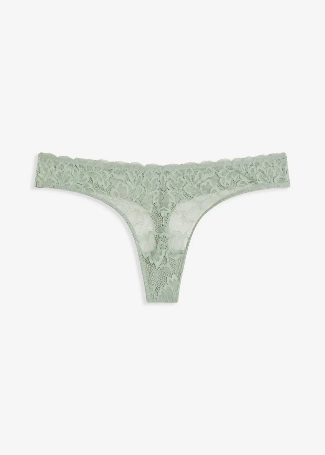 V-String mit floraler Spitze