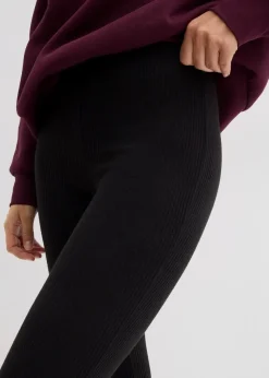 Warme gerippte Thermo-Leggings
