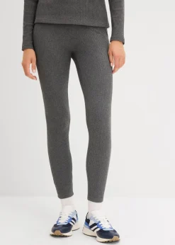 Warme gerippte Thermo-Leggings