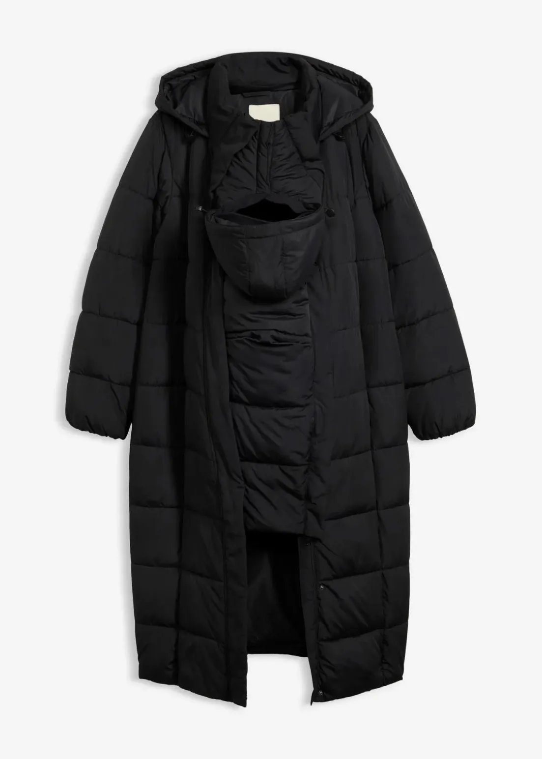 Warmer 2-in-1 Umstands-Puffermantel mit Trageeinsatz