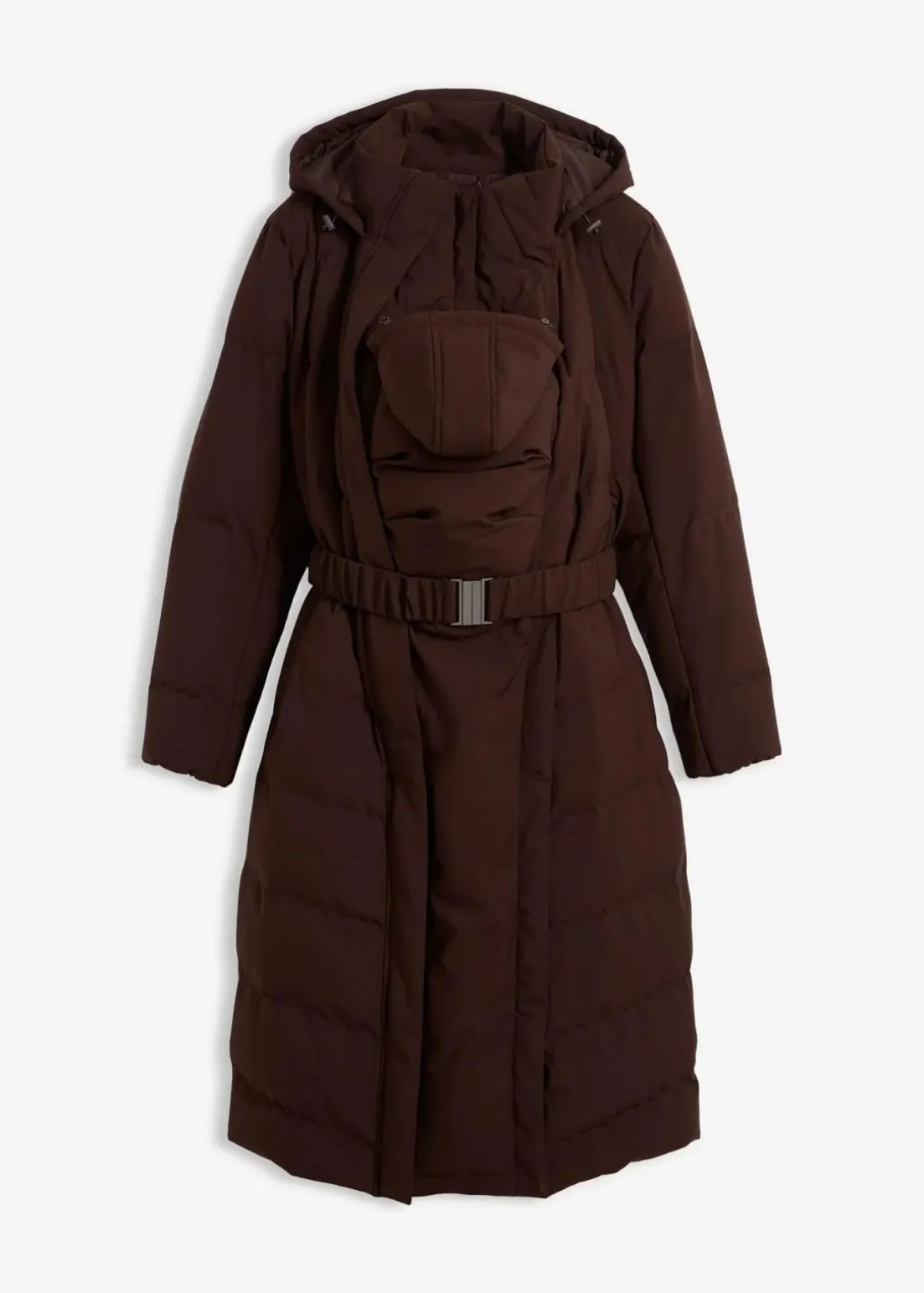 Warmer 2-in-1 Umstands-Steppmantel mit Trageeinsatz