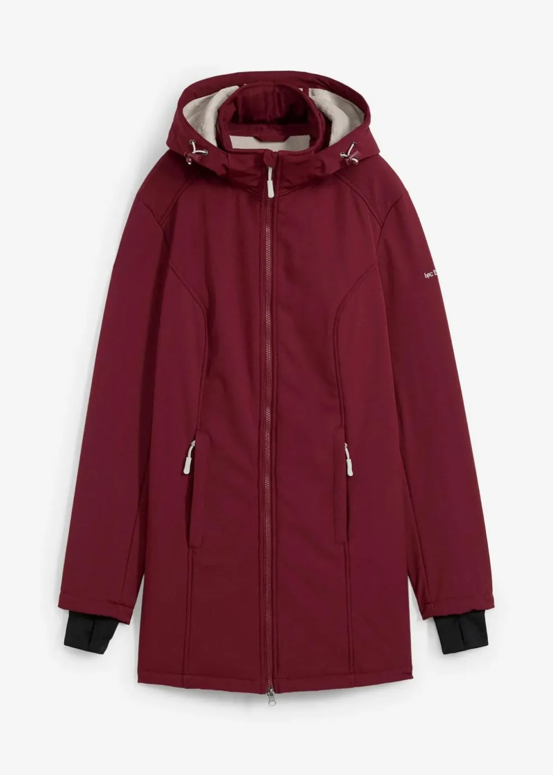 wasserabweisende Funktions-Softshell-Longjacke, Kuschelfleece