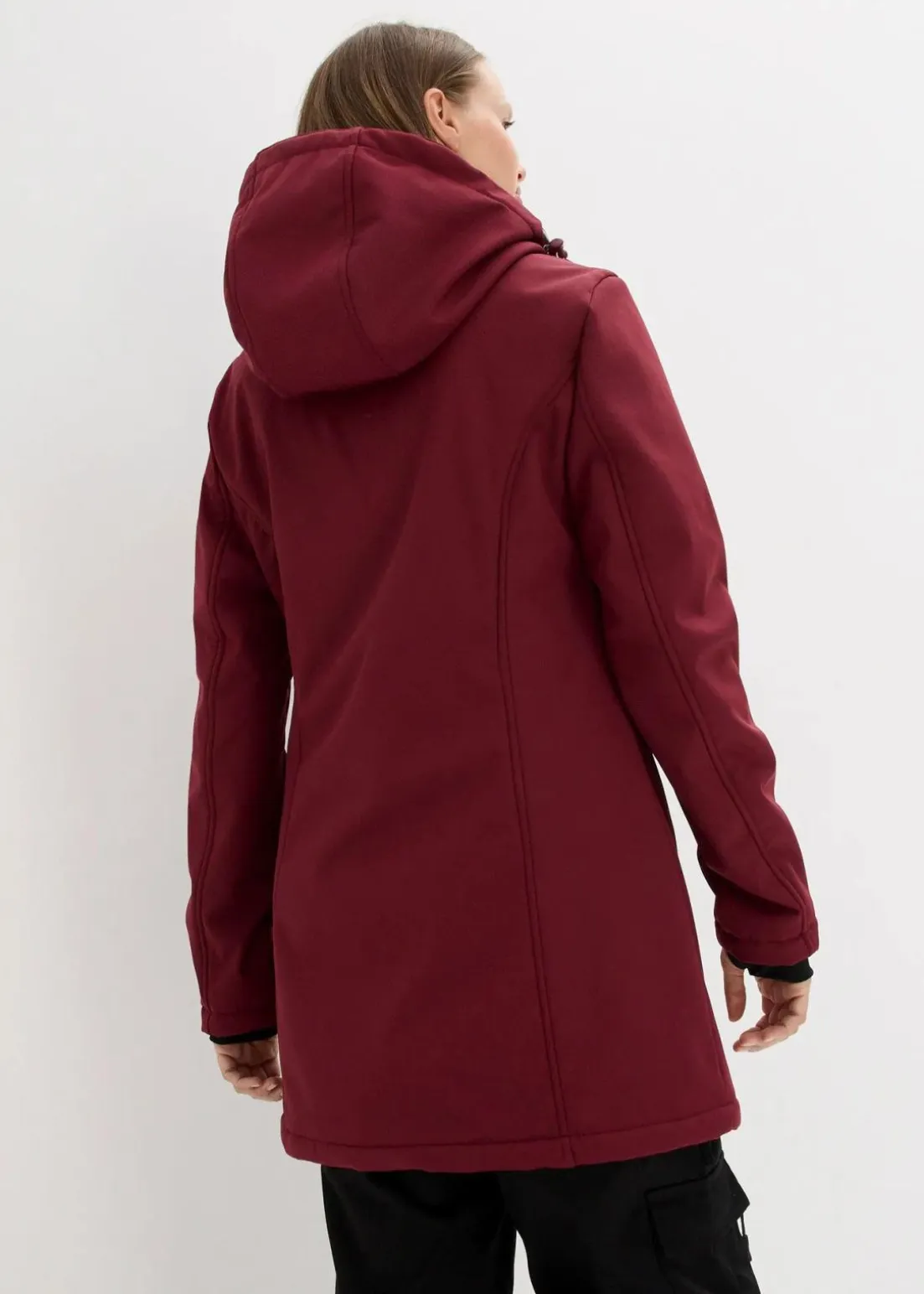 wasserabweisende Funktions-Softshell-Longjacke, Kuschelfleece