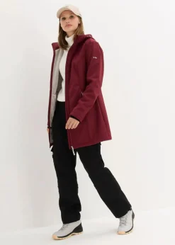 wasserabweisende Funktions-Softshell-Longjacke, Kuschelfleece