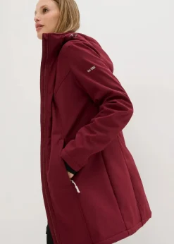 wasserabweisende Funktions-Softshell-Longjacke, Kuschelfleece