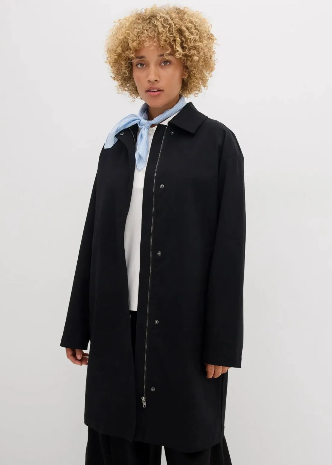 Wasserabweisender Trenchcoat, Oversized