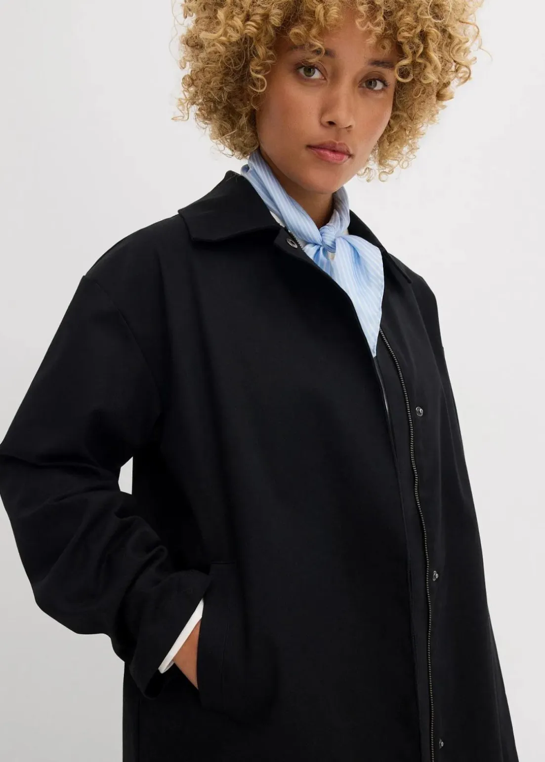 Wasserabweisender Trenchcoat, Oversized