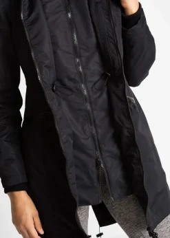 wasserdichter Funktions-Outdoor-Übergangsmantel mit Kapuze, 2 in 1-Optik