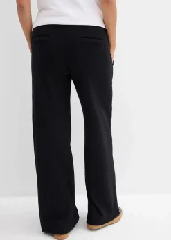 Weiche Umstandshose aus bequemen Punto di Roma, weites Bein