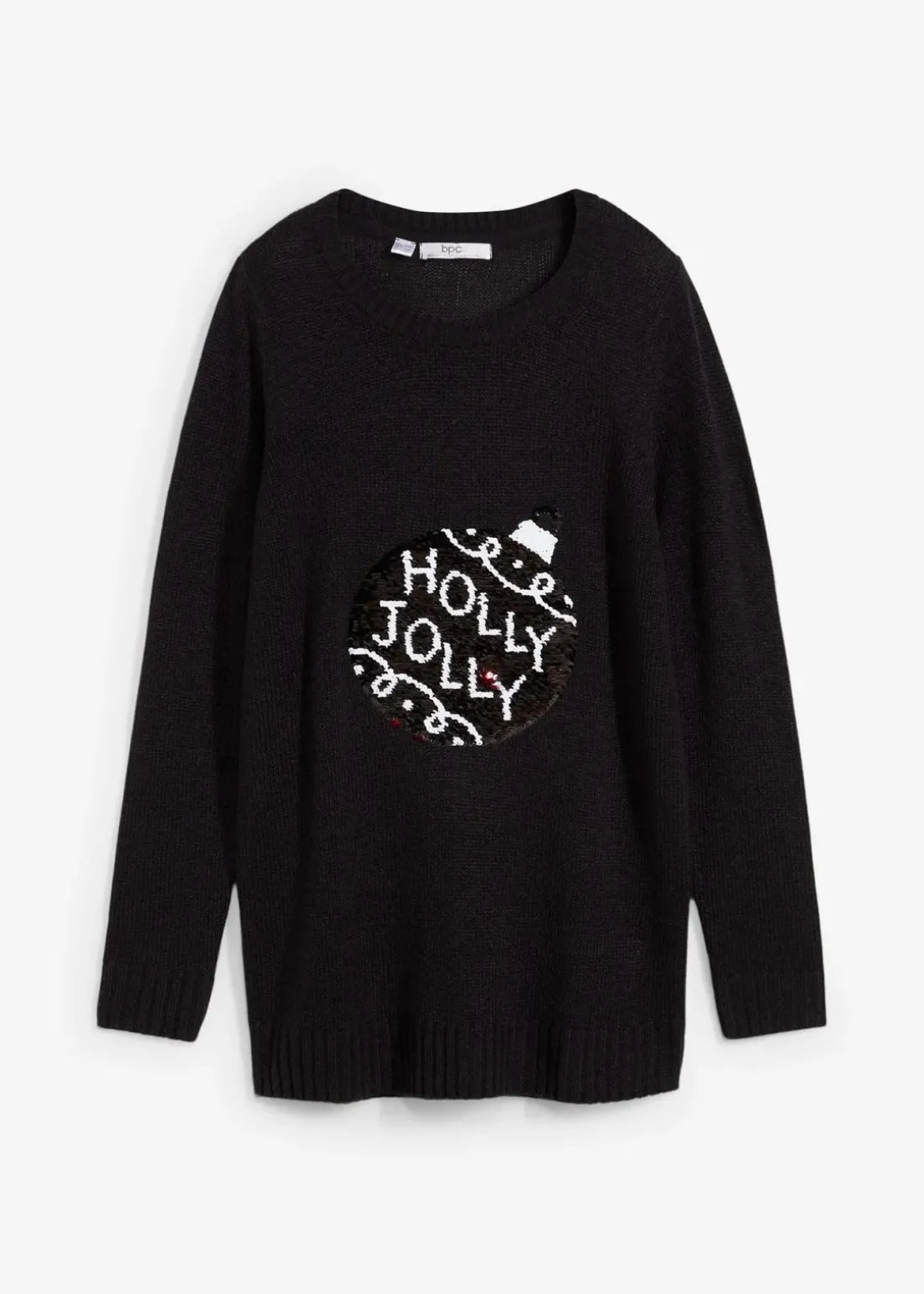 Weihnachtspullover mit Wendepailletten