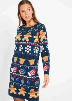 Weihnachts-Strickkleid