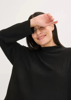 Weit geschnittener Loungewear Hausanzug aus weicher Rippe