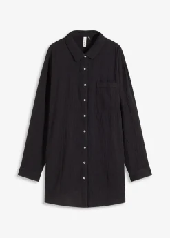 Weit geschnittenes Loungewear Nachthemd aus Musselin