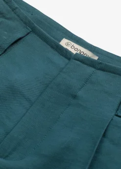 Weite Bundfalten Bermuda