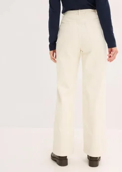 Weite Cordhose mit Bindegürtel