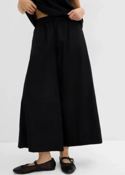 Weite Culotte aus reiner Baumwolle