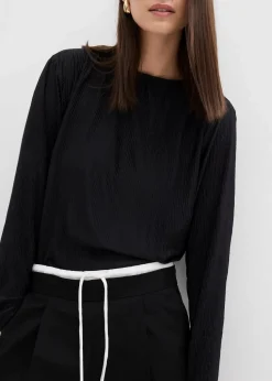 Weite Hose aus Viskose-Mix