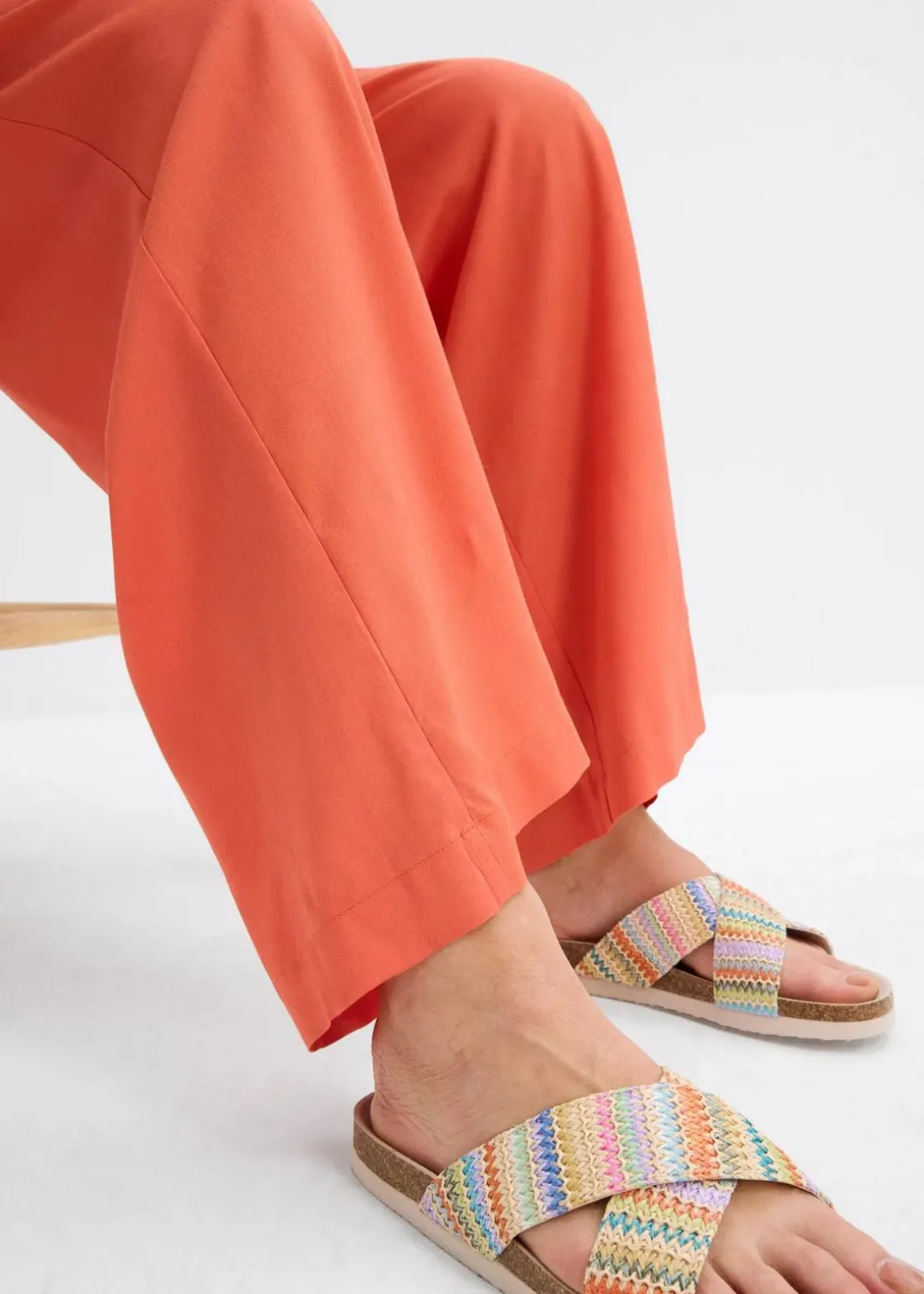 Weite Palazzo-Hose mit Bequembund