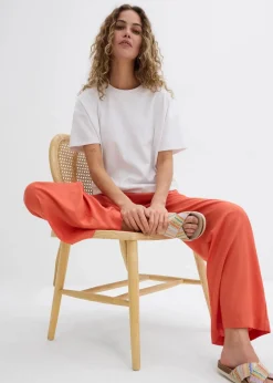 Weite Palazzo-Hose mit Bequembund